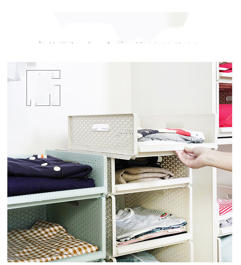 Drawer Type Space-saving Wardrobe Dormitory Rack