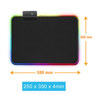 Luminous RGB Mouse Pad Luminous Symphony Game LED Rubber Table Mat