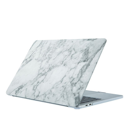 Compatible with Apple, Macbook Notebook Computer Protective Shell Air13 Shell Frosted Painted Marble Protective Cover