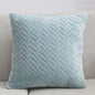 Flannel Solid Color Throw Pillow Sofa Cover Cushion Cover Nordic Style Simple Style