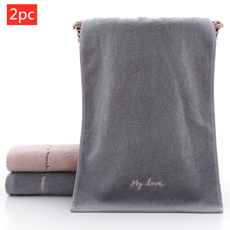 Absorbent Couple Towel Cotton Adult Face Wash Towel