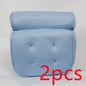 6 suction cups bath pillow 3D net bathtub pillow