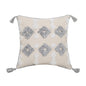 Hand-embroidered Tufted Throw Pillow Fringed Pillow Waist Pillow Case