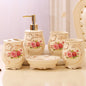 Ceramic Bathroom Kit Five Piece European Bathroom Set