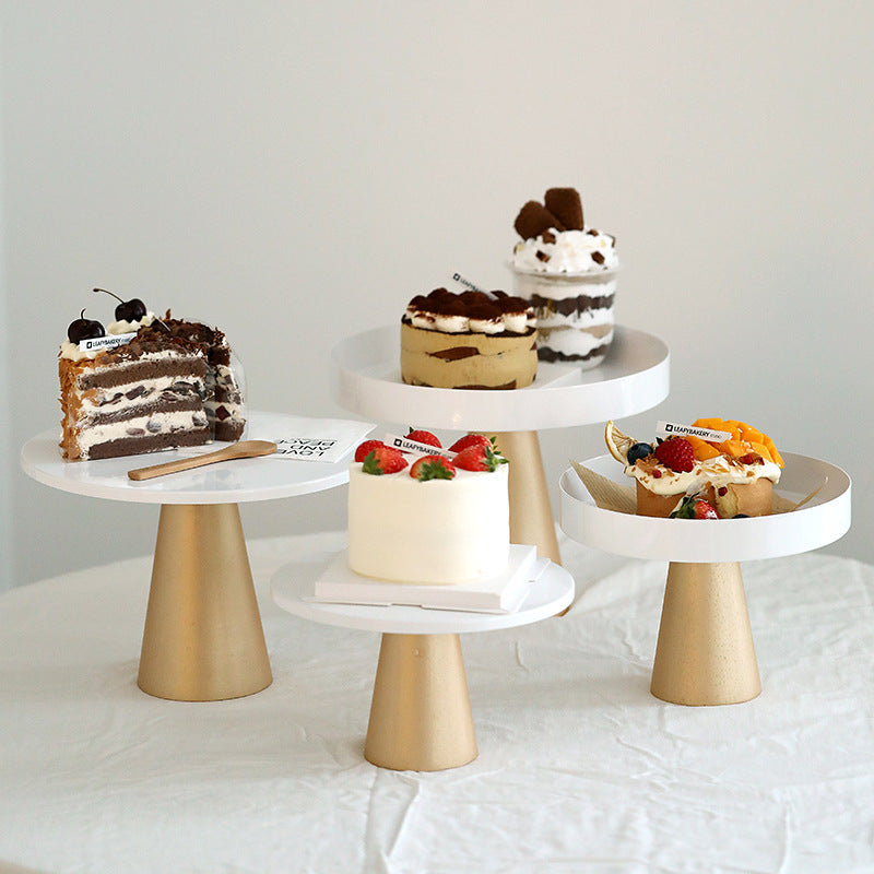 Ins Style Cake Tray Nordic Style Photo Prop Tray Wedding Dessert Table Cake Stand Tall Jewelry Tray