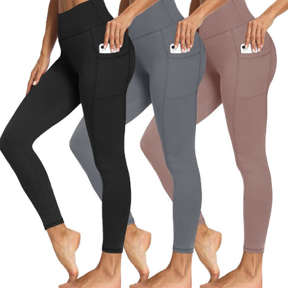 High Waist Belly Contracting Yoga Pants Soft Sports Abdominal Pants