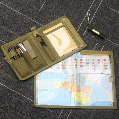 Nylon Waterproof Map Pocket Diary Pencil Case Outdoor Camouflage Oxford Cloth