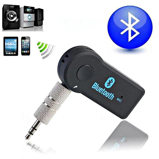 Handfree Auto Bluetooth Musikempfänger Universal 3,5mm Streaming A2DP Drahtloser Auto AUX Audio Adapter mit Mikrofon für Telefon MP3 