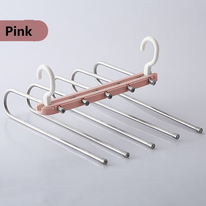 Folding multifunctional multi-layer pants rack