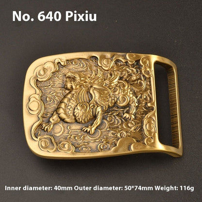 Pure Brass Belt Buckle Outer Wear Smooth Buckle Plate Pant Belt Buckle Accessories Female Belt Buckle Brass Belt Buckle