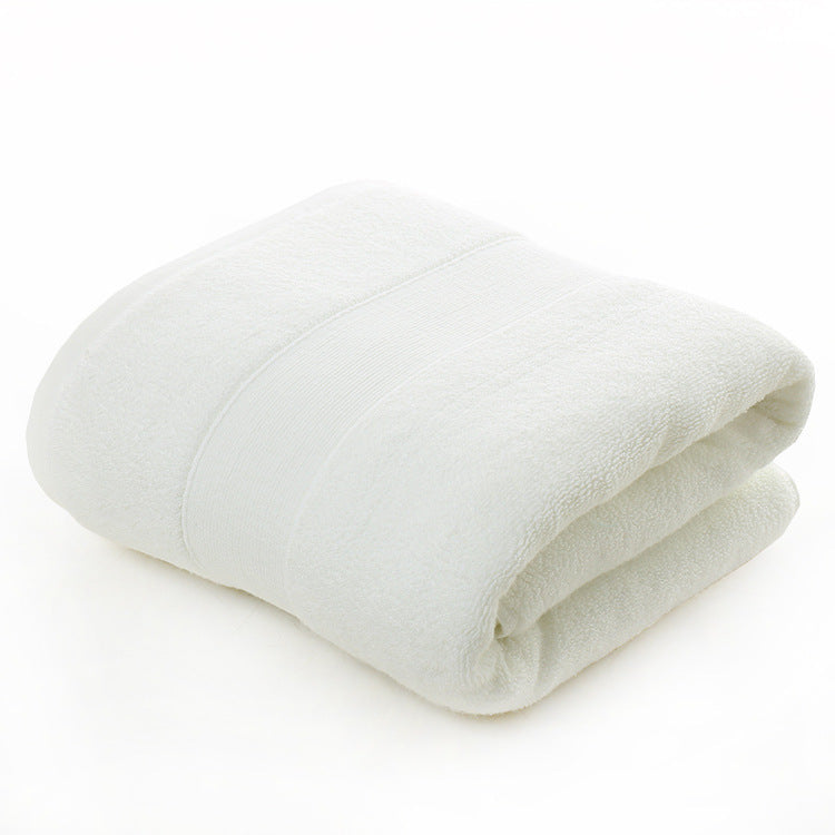 Cotton thickened plain colored bath towel