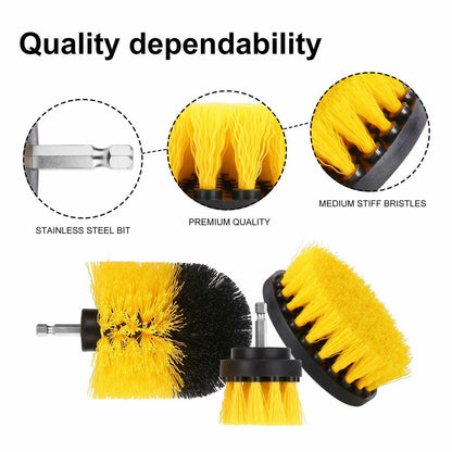 Drill Brush Set Power Scrubber Brushes for Car Wash Cleaning Carpet Tile Grout