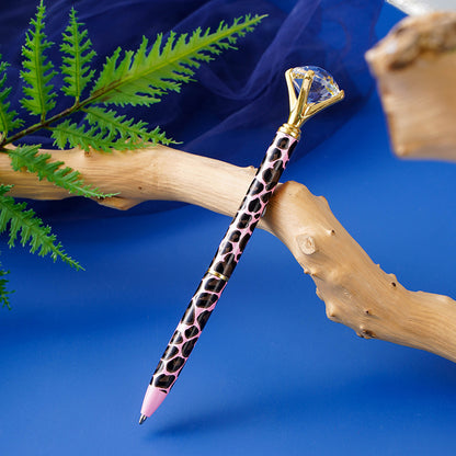 Leopard Diamond Ballpoint Pen Metal