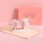 3D Laser Cut Handmade Sakura Kissing Lover Paper Invitation Greeting Card