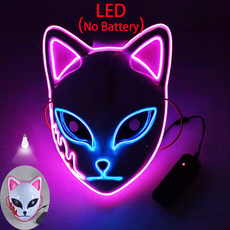 Luminous Line LED Cat Face Mask