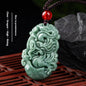 Natural A Cargo Jade Zodiac Rat Ox Tiger Rabbit Dragon Snake Horse And Sheep Monkey Chicken Dog Pig Jade Pendant Ornaments Wholesale