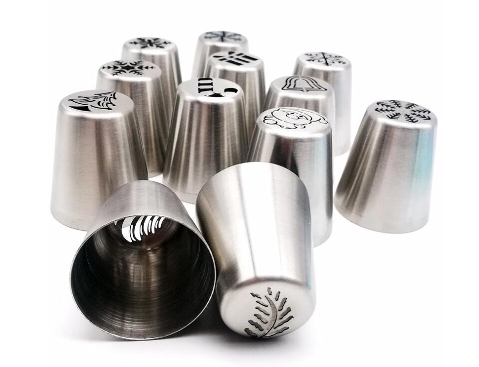 3 in one LIMITED EDITION CHRISTMAS STYLE Stainless Steel Cake Decorating Nozzle