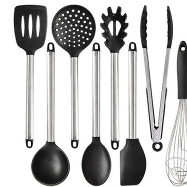 The silicone kitchen utensils and appliances