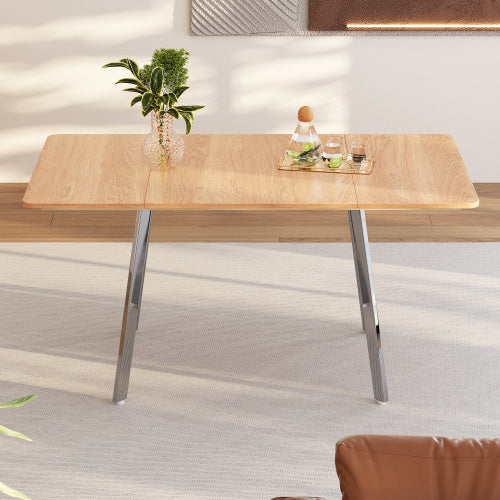 Fiberboard Modern Minimalist Dining Table