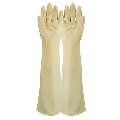 60cm Thicken And Lengthen Natural Latex Waterproof Antifouling Labor Gloves