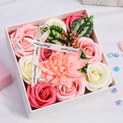 Creative Mother's Day Rose Flower Gift Soap Flower Box