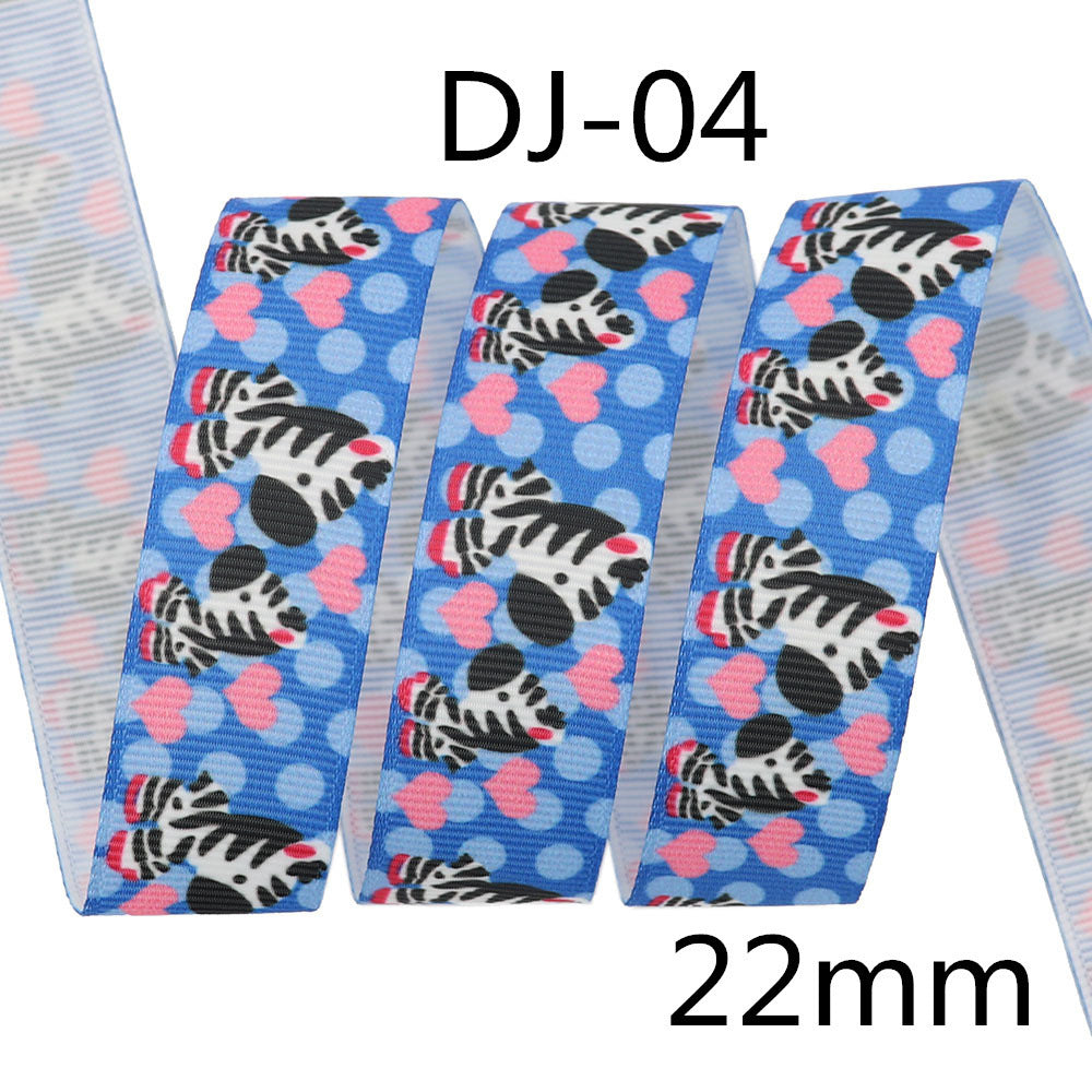 Thermal Transfer Rib Ribbon DIY Handmade Accessories