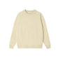 Autumn And Winter Loose Solid Color Drop Shoulder Round Neck Sweater For Women