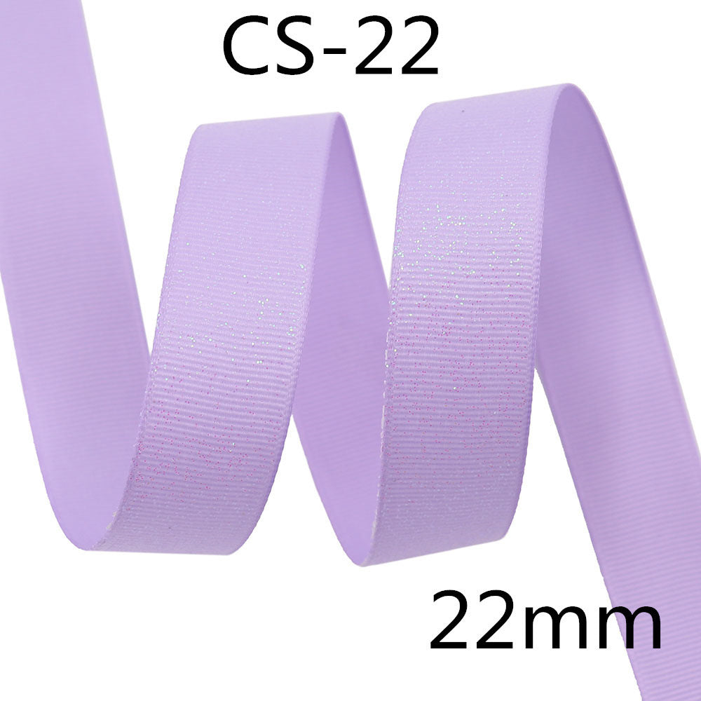 Sprinkle Colorful Glittering Powder Scene Decoration Gift Packaging Ribbed Band Silk Ribbon Webbing