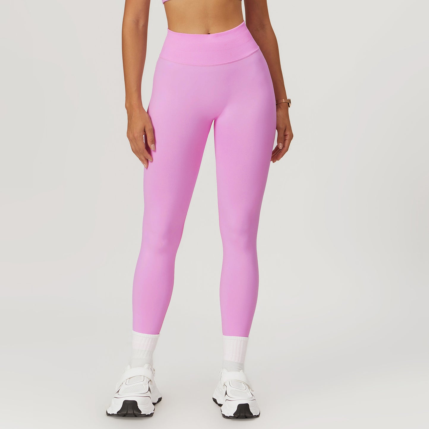 European And American Peach Hip Seamless Belly Contracting And Close-fitting Yoga Pants