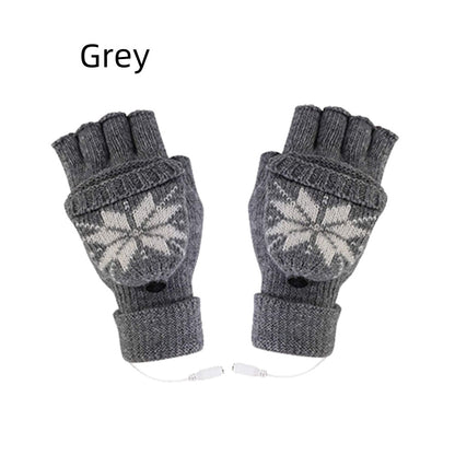 USB Electric Heating Keep Warm And Emit Heat Knitted Hat Scarf Gloves