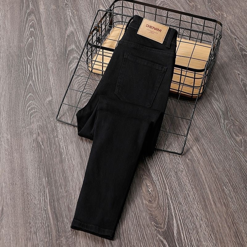 Black High Waist Stretch Jeans