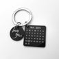 Diy Calendar Lettering Keychain Couple Valentines Day Birthday