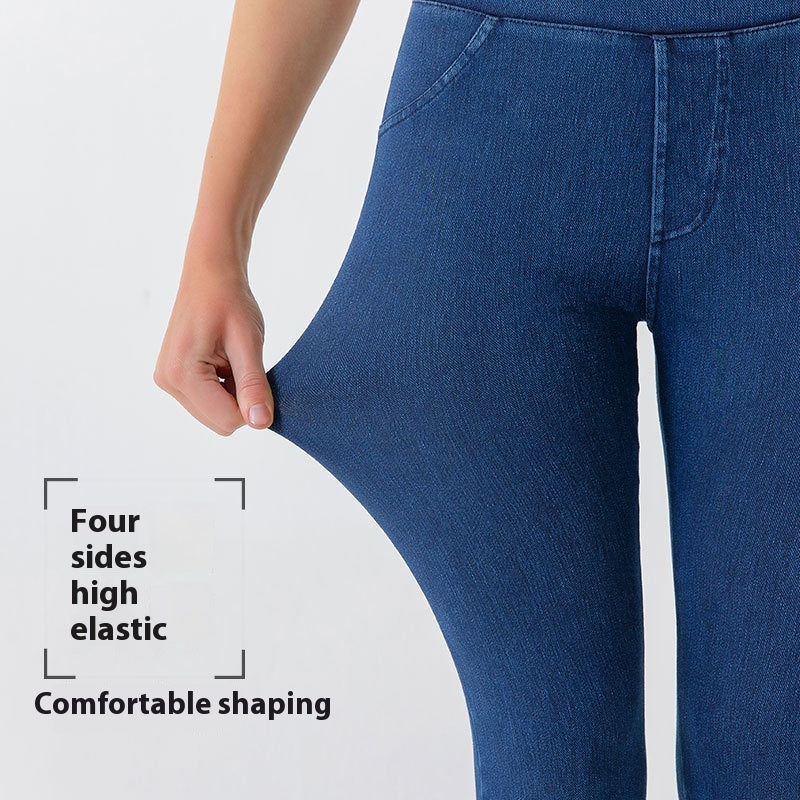 European And American New High Waist Yoga Jeans For Women