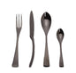 4PCS Set Black Stainless Steel Cutlery Korean Dinnerware Set Gifts Mirror Polishing Silverware Sets Scoop Knife and Fork Sets