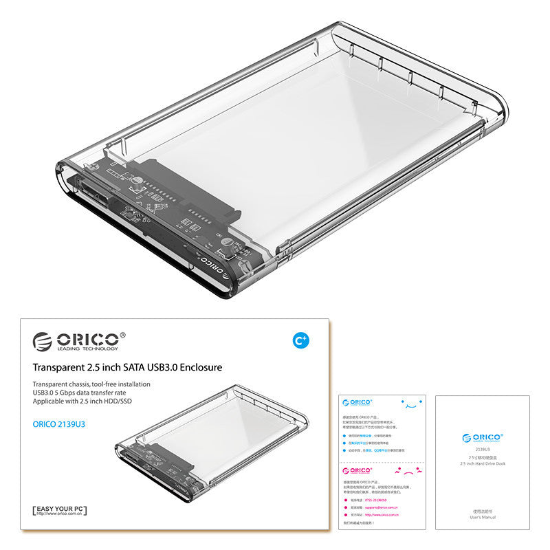 ORICO 2139U3 2.5" Notebook HDD Enclosure