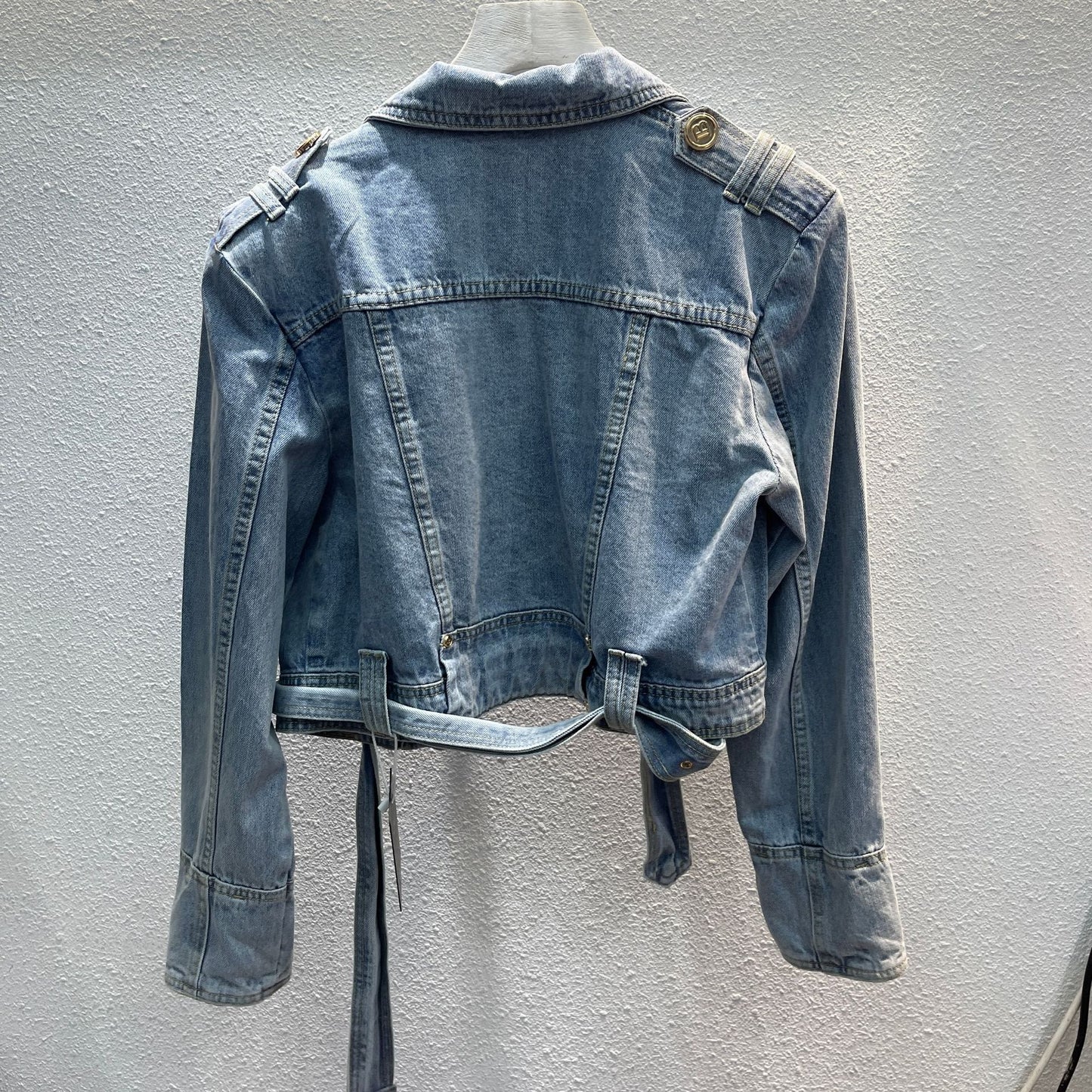 Popular Street Cool Button Denim Coat Korean Style Loose And Idle Fan Car Top