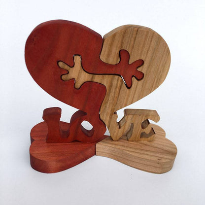 Valentinstag Geschenk Holz Herz Liebe Desktop Ornament Holz Dekoration