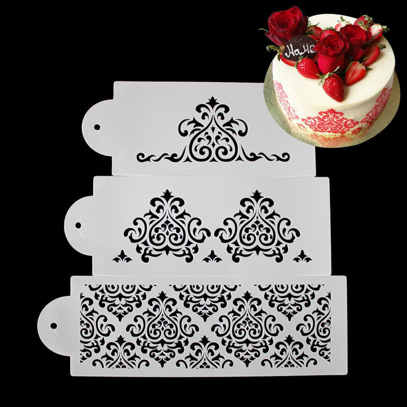 DIY 3-piece fondant hollow template