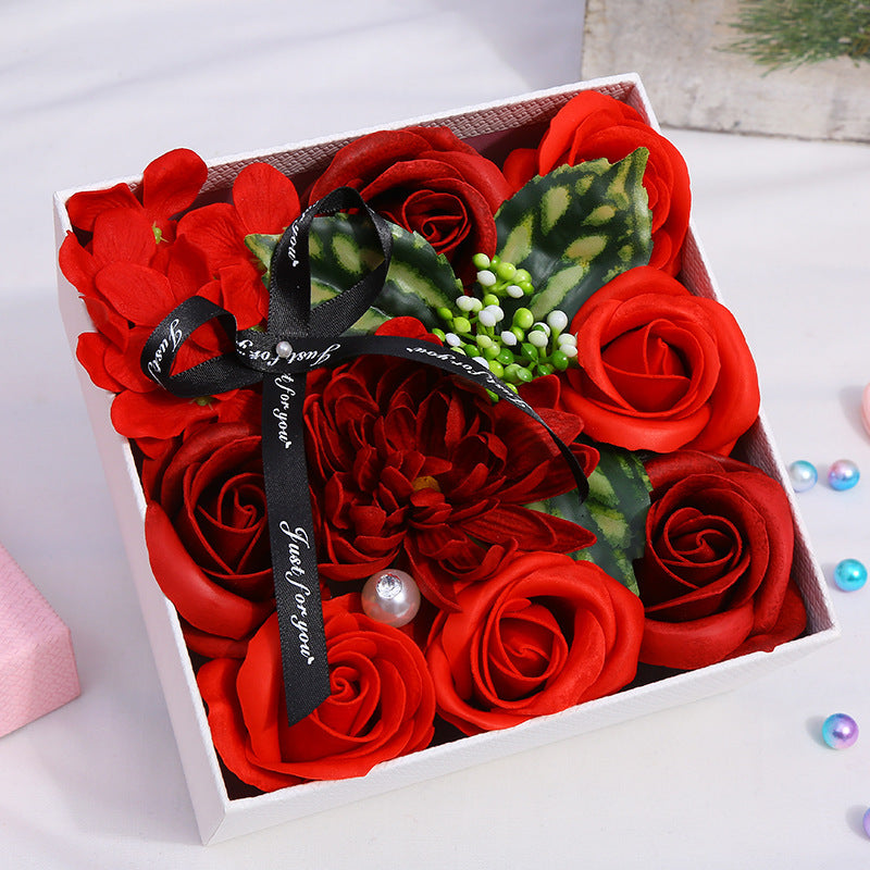 Creative Mother's Day Rose Flower Gift Soap Flower Box