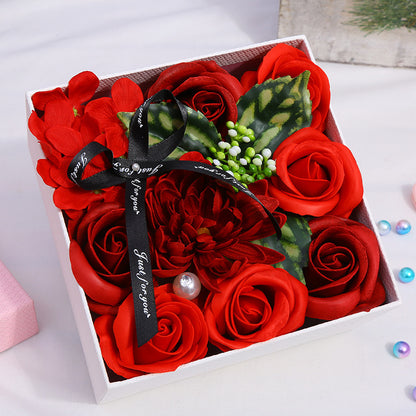 Creative Mother's Day Rose Flower Gift Soap Flower Box