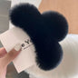 Real Rex Rabbit Hair New Cute Plush Headdress Hair Claw