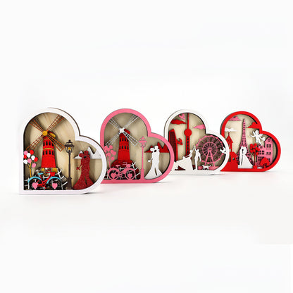 Valentine's Day Ferris Wheel Shape Decoration