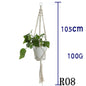 Flower Pot Net Bag Beige Cotton Rope Indoor Plant Hanger Hanging Basket Sling