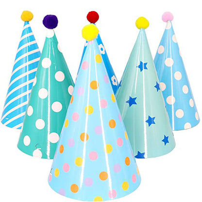 Colorful party hats