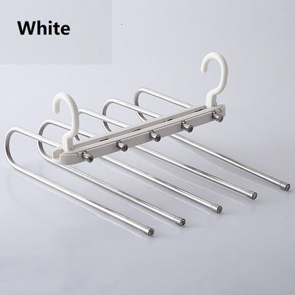 Folding multifunctional multi-layer pants rack