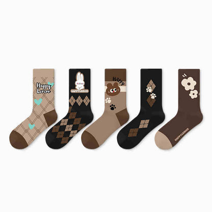 Cartoon Design Sense Spring And Autumn Stocking Cotton