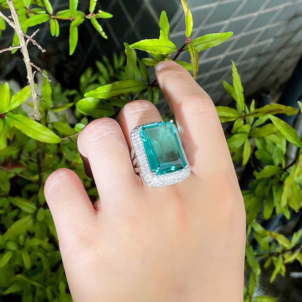 New Creative Rectangular Geometric Ring