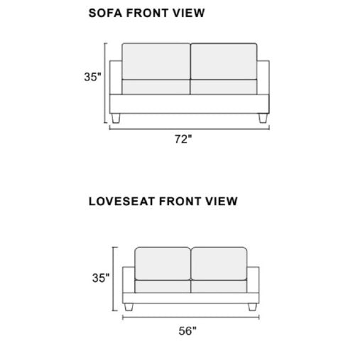 Wohnzimmermöbel 2-teiliges Sofa-Set, schwarzes Kunstleder, getuftetes Sofa, Zweisitzer mit Kissen, Couch