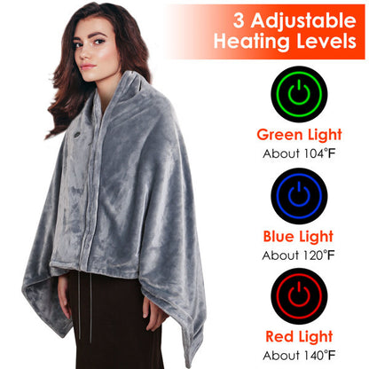 Wearable USB Heated Shawl