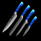 8-inch Chef Knife with Blue Resin Handle